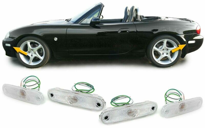 Set de clignotants latéraux réflecteurs pour Mazda MX5 1989 - 2005