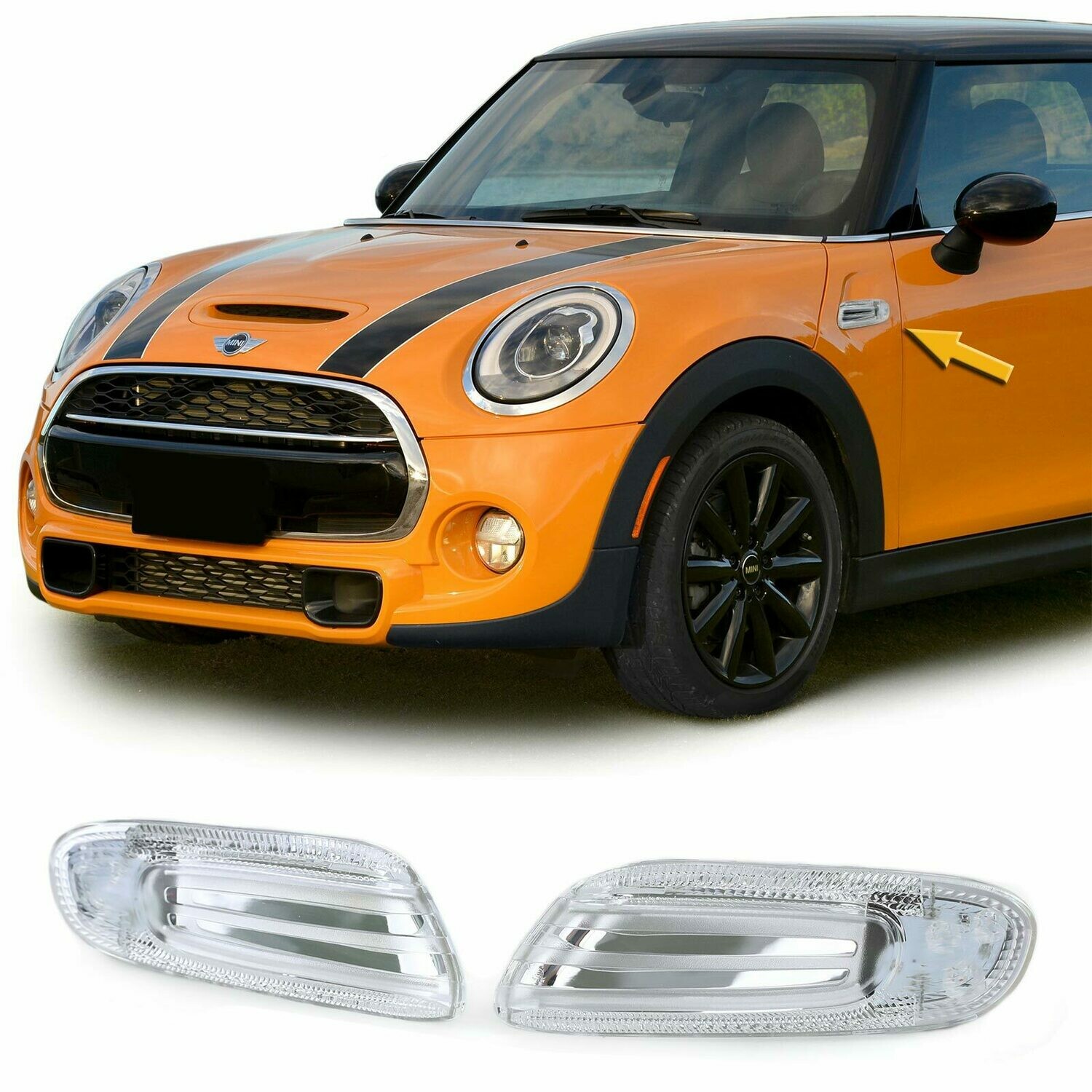 Paire de clignotants latéraux à LED pour Mini Cooper F56 2013