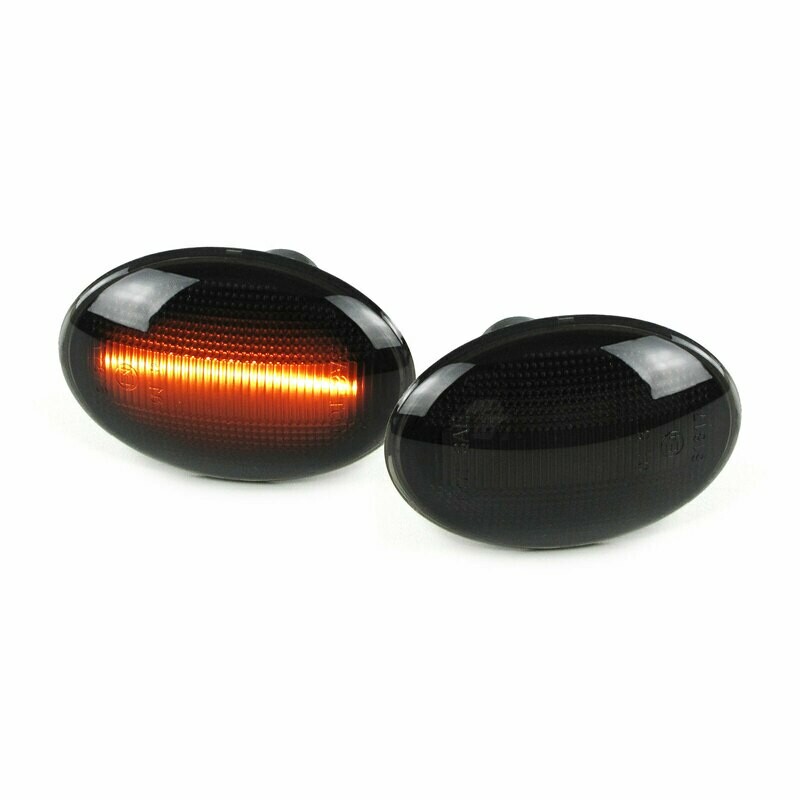 Paire de clignotants latéraux à LED pour Mini Cooper R55 R55N R56 R56N R57 R57N R58 R59