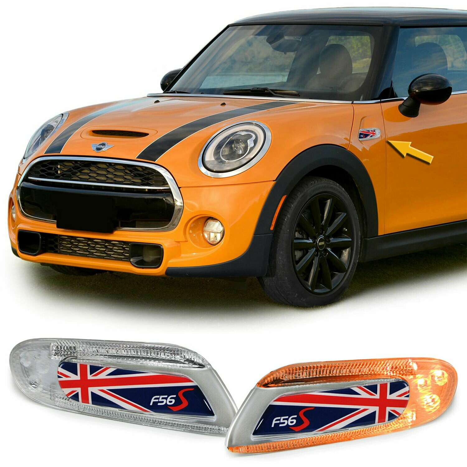 Paire de clignotants latéraux à LED pour Mini Cooper F55 F56 F57 à partir de 2013