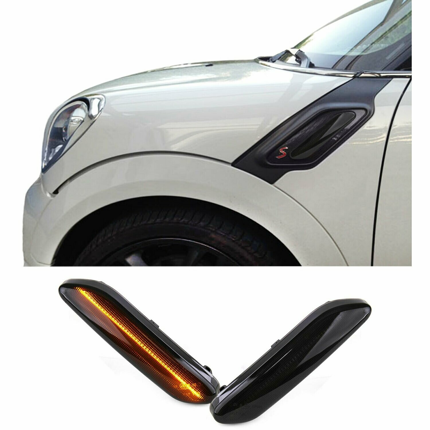 Paire de clignotants latéraux à LED pour Mini Cooper R60 Countryman R61 Paceman 2012 - 2017
