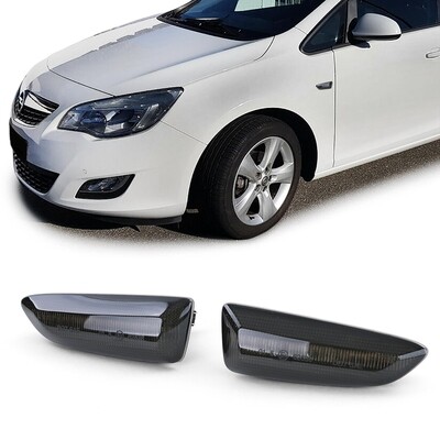 Paire de clignotants latéraux à LED pour Opel Astra JK Insignia B Crossland X