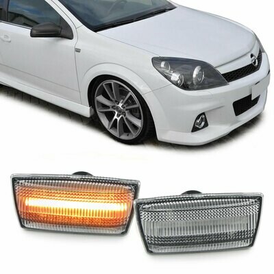 Paire de clignotants latéraux à LED pour Opel Astra H Corsa D Zafira B Insignia