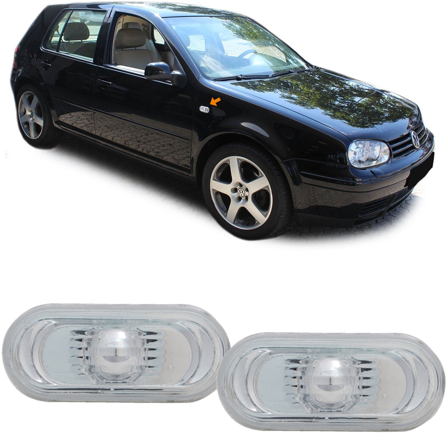 Paire de clignotants latéraux pour Seat Alhambra Arosa Cordoba Ibiza 6L Leon 1M Toledo Mii