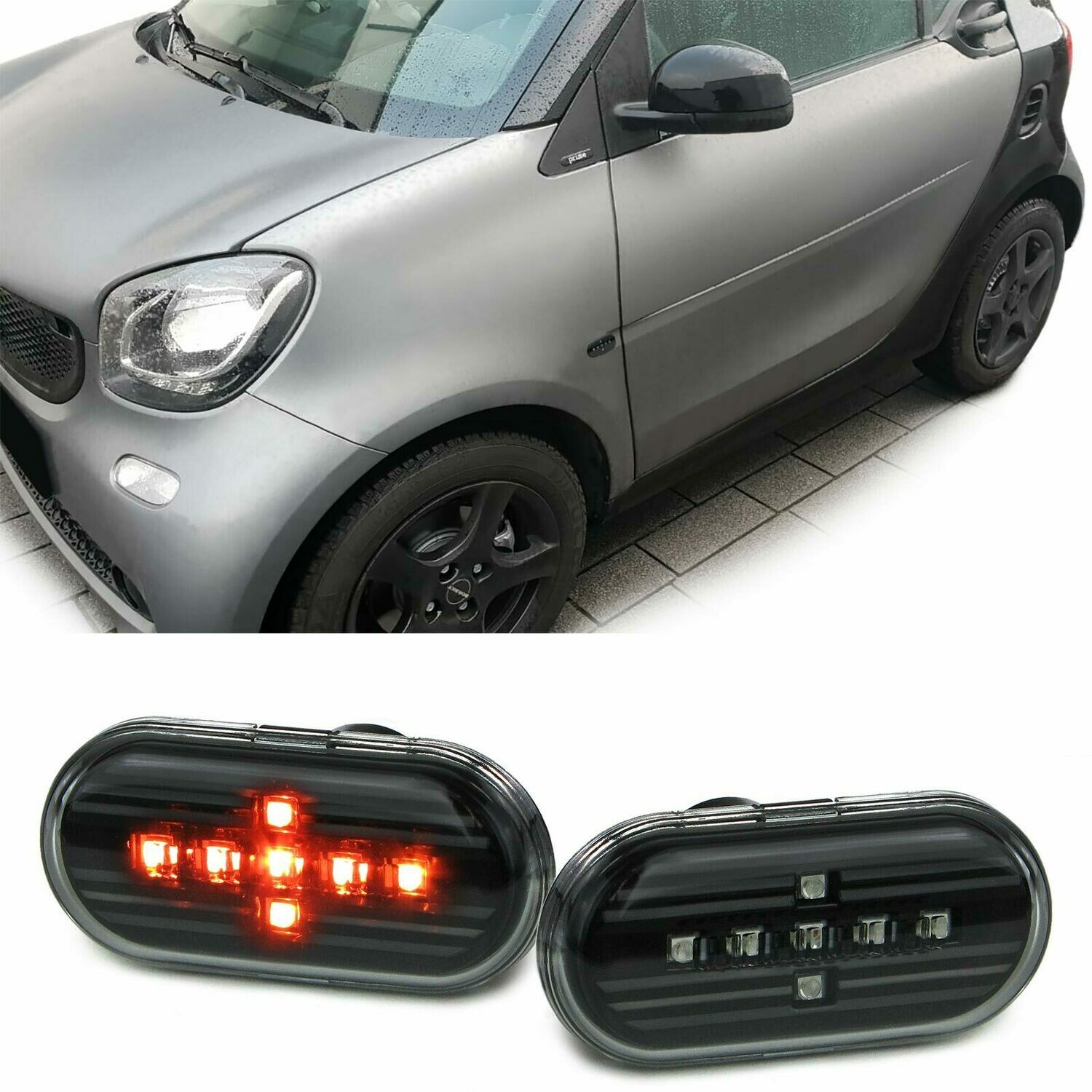 Paire de clignotants latéraux à LED pour Smart Fortwo 453 à partir de 2014
