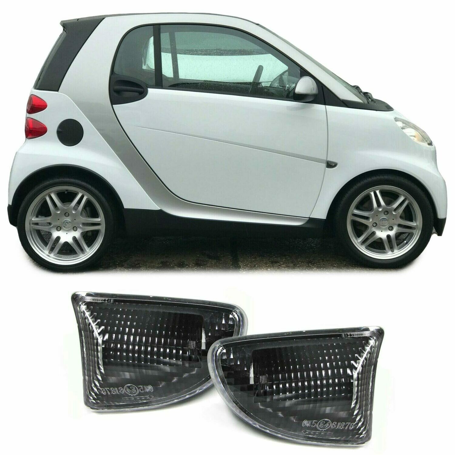 Paire de clignotants latéraux pour Smart Fortwo 451 à partir de 2007