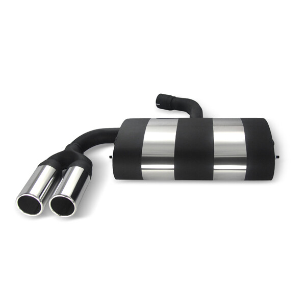 Pot d'échappement sport inox pour Volkswagen Golf 5 + Golf Plus à partir de 2003
