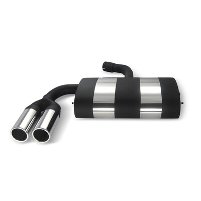 Pot d'échappement sport inox pour Volkswagen Golf 5 + Golf Plus à partir de 2003
