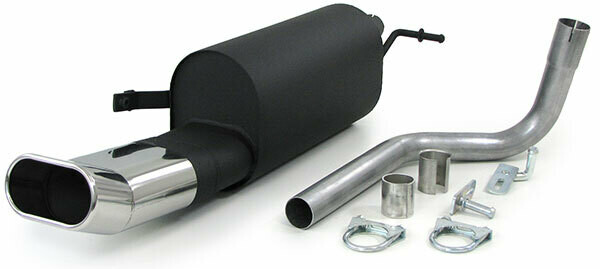 Silencieux / Pot d'échappement sport inox pour Volkswagen Polo 9N 01-11 Skoda Fabia 6Y 5J