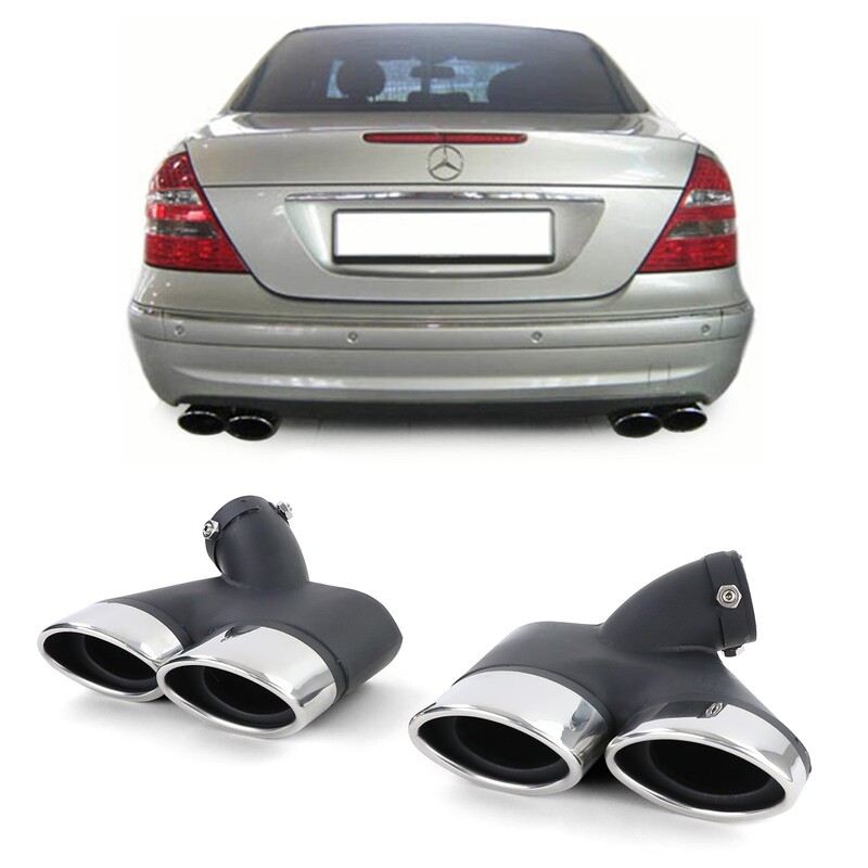 Embouts d'échappement sport inox pour Mercedes E W211