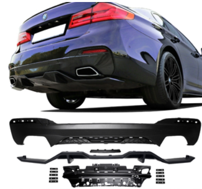 Diffuseur de pare-chocs arriére + Spoiler Sport Look Pack M pour BMW Série 5 G30 G31