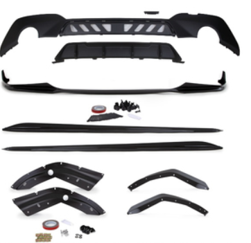 Diffuseur de pare-chocs arriére + spoiler avant + jupes latérales Sport Look Pack M pour BMW série 3 G20 G21