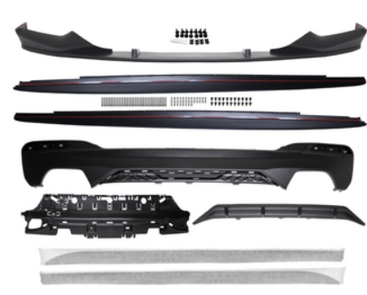 Diffuseur de pare-chocs arriére + Spoiler avant + Lames latérales Sport Look Pack M pour BMW Série 5 G30 G31