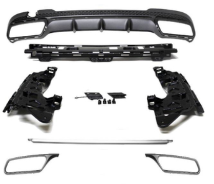 Diffuseur de pare-chocs arriére Look AMG pour Mercedes Classe E W212