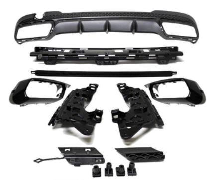 Diffuseur de pare-chocs arriére Look AMG pour Mercedes Classe E W212