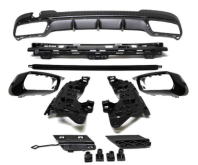 Diffuseur de pare-chocs arriére Look AMG pour Mercedes Classe E W212