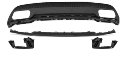 Diffuseur de pare-chocs arriére Look AMG pour Mercedes Classe A W176