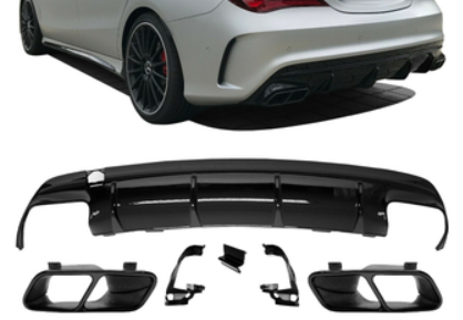 Diffuseur de pare-chocs arriére Look AMG pour Mercedes CLA W117
