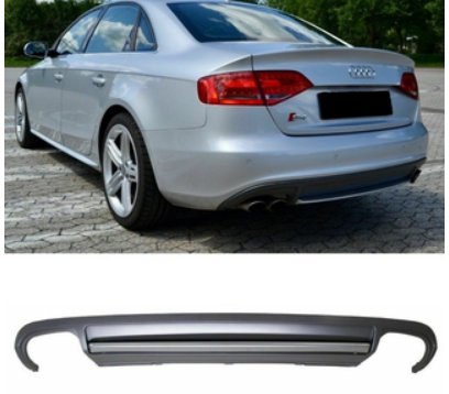 Diffuseur de pare-chocs arriére Look S-LINE pour Audi A4 B8 8K