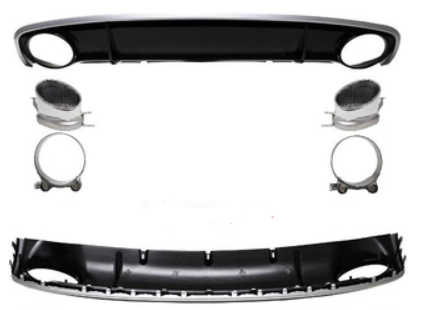 Diffuseur de pare-chocs arriére Look S-LINE pour Audi A4 B8 8K