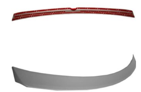 Becquet / Aileron / Lame de coffre Look AMG pour Mercedes CLS C218
