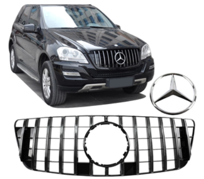 Calandre / Grille + étoile Look AMG pour Mercedes ML W164