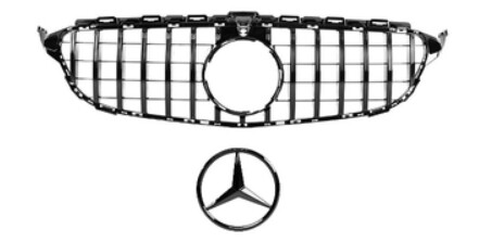 Calandre / Grille + étoile Look AMG pour Mercedes Classe C W205 S205