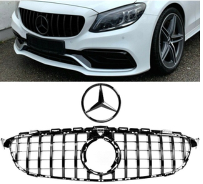 Calandre / Grille + étoile Look AMG pour Mercedes Classe C W205