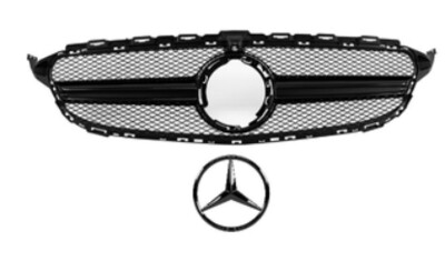 Calandre / Grille + étoile Look AMG pour Mercedes Classe C W205 S205