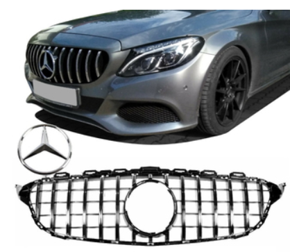 Calandre / Grille + étoile Look AMG pour Mercedes Classe C W205 S205