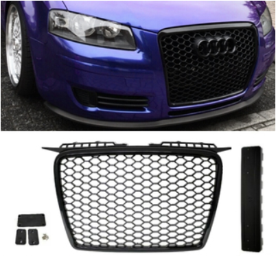 Calandre / Grille en nid d'abeille Look RS3 pour Audi A3 8P