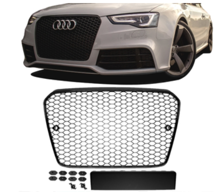 Calandre / Grille en nid d'abeille Look RS5 pour Audi A5 8T