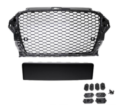 Calandre / Grille en nid d'abeille Look RS3 pour Audi A3 8V