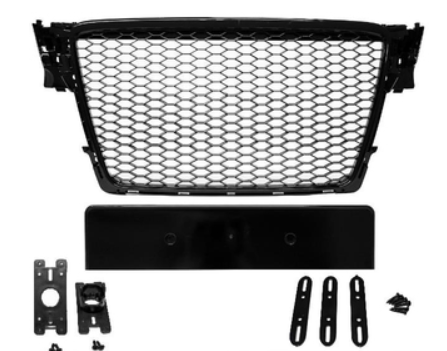 Calandre / Grille en nid d'abeille Look RS4 pour Audi A4 B8