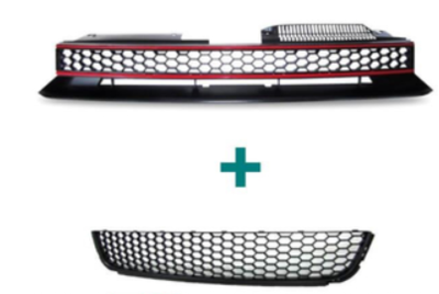 Calandre / Grille en nid d'abeille Look GTI / GT pour Volkswagen Golf 6