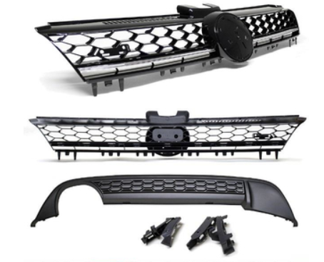 Calandre / Grille + Diffuseur arrière en nid d'abeille Look GTI / GT pour Volkswagen Golf 7