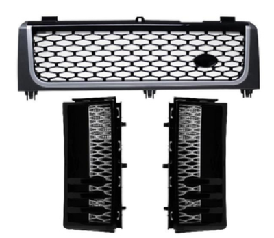 Calandre / Grille + grille d'aération en nid d'abeille Sport Look pour Range Rover L322