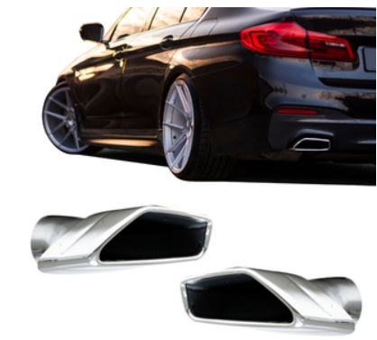 Tuyaux d'échappement look Pack M Performance pour BMW G30 G31