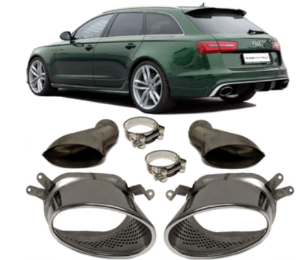 Kit système d'échappement look RS6 pour Audi A6 C7 4G