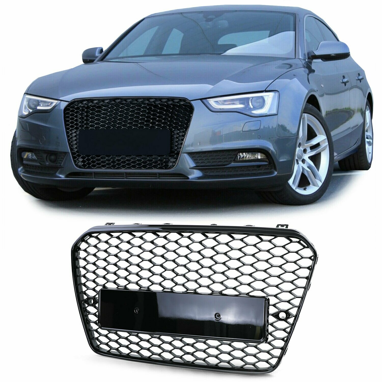 Calandre / Grille en nid d'abeille Look RS5 pour Audi A5 B8 8T 2011 - 2017