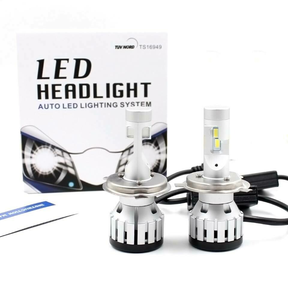 Kit DE 2 AMPOULES PREMIUM LONGUE PORTÉE H4 12000LM POUR AUTO MOTO ET CAMION