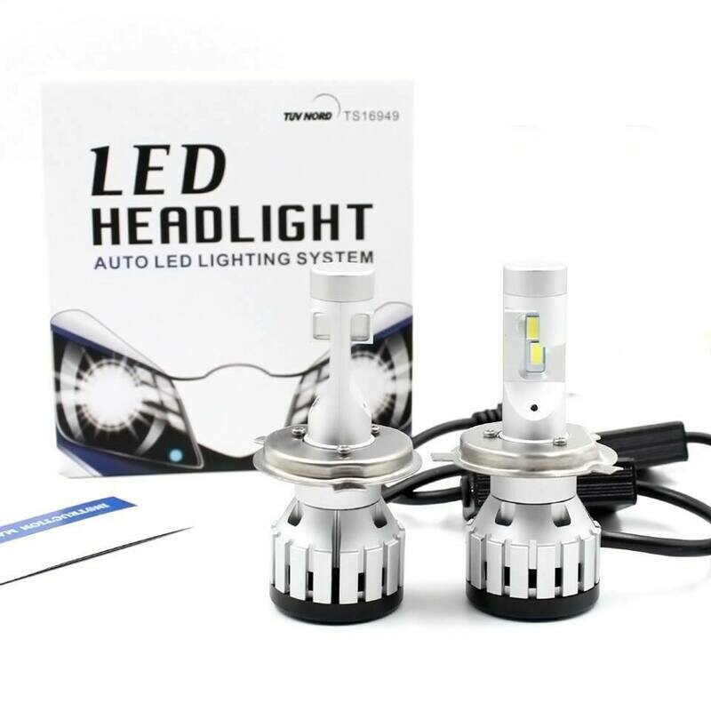Kit DE 2 AMPOULES PREMIUM LONGUE PORTÉE H4 12000LM POUR AUTO MOTO ET CAMION