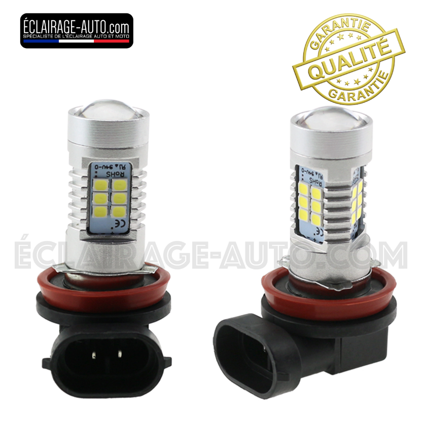 1 Ampoule H11 Blanc 6000K 21 SMD Antibrouillard