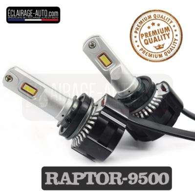 Kit 2 ampoules H11 LED RAPTOR-9500 19.000LM CANBUS - HOMOLOGUÉ