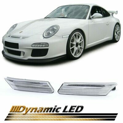 Paire de clignotants de rétroviseur dynamiques à LED pour Porsche 911 997 2004 - 2012 Boxster Cayman 987 2005 - 2013