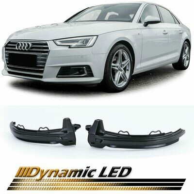 Paire de clignotants de rétroviseur dynamiques à LED pour Audi A4 B9 à partir de 2015