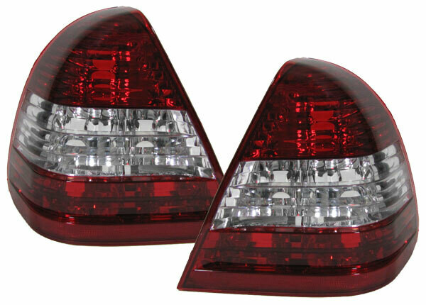 Paire de feux arrière à LED rouge noir pour Mercedes Classe C W202 1993 - 2000
