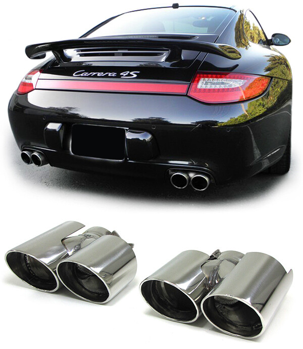 Sorties d'échappement sport inox pour Porsche 911 Carrera 997 S