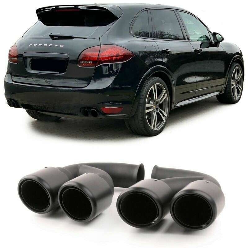 Sorties d'échappement sport inox pour Porsche Cayenne V8 GTS Turbo S 2010 - 2014