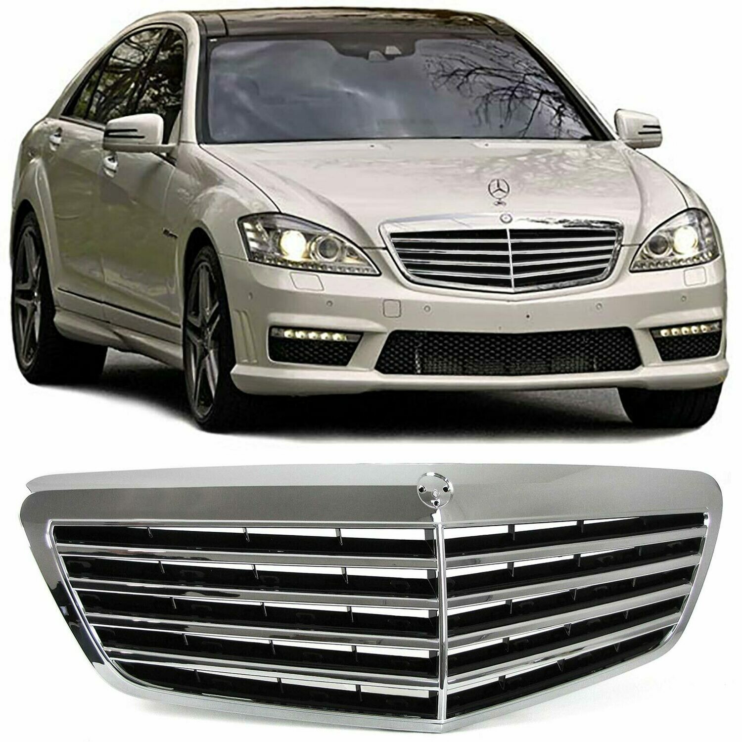 Calandre / Grille Look AMG pour Mercedes Classe S W221 2009 - 2013